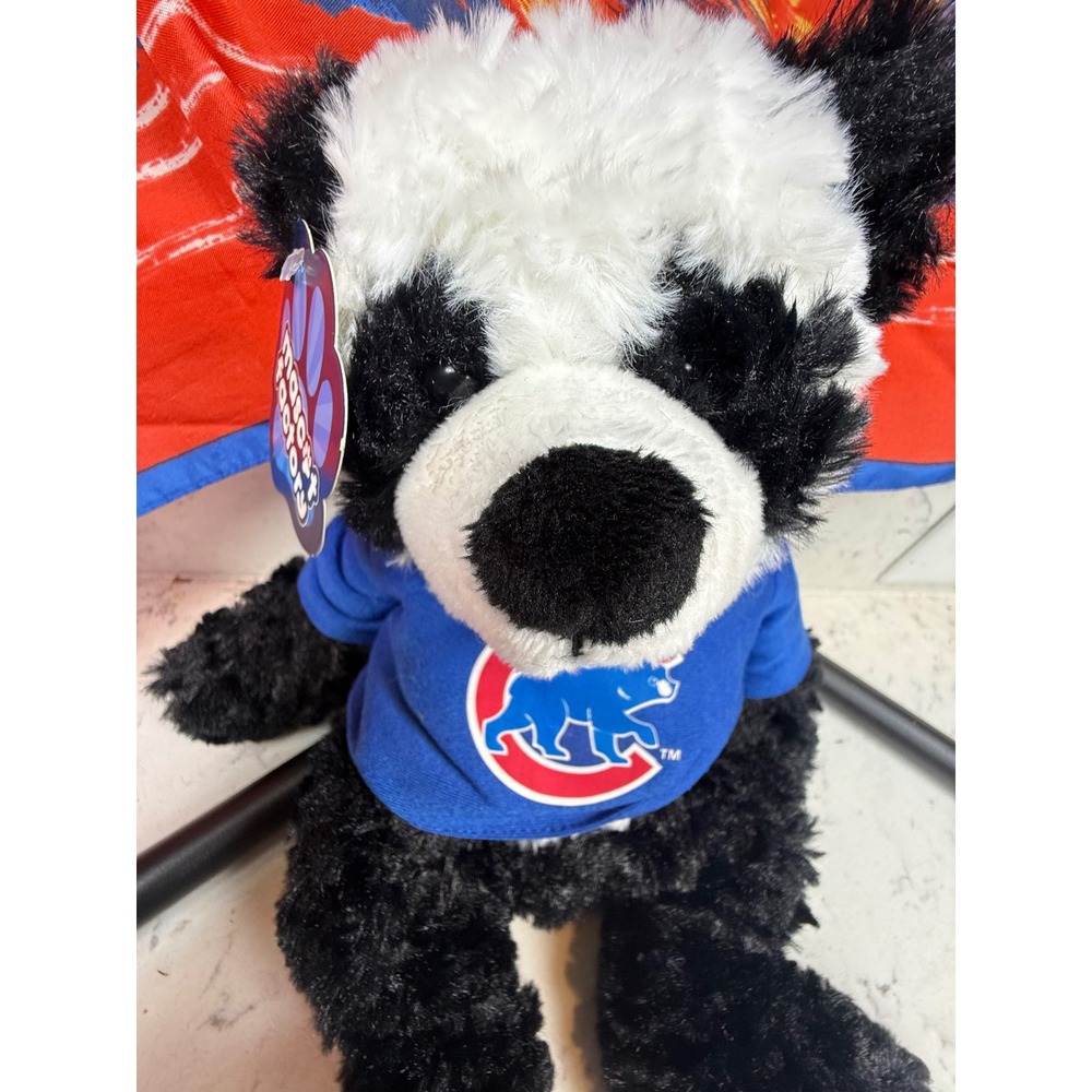 Mascot Factory Chicago Cubs Cuddle Buddy Panda Plush‎ MLB White Blue 11" NWT